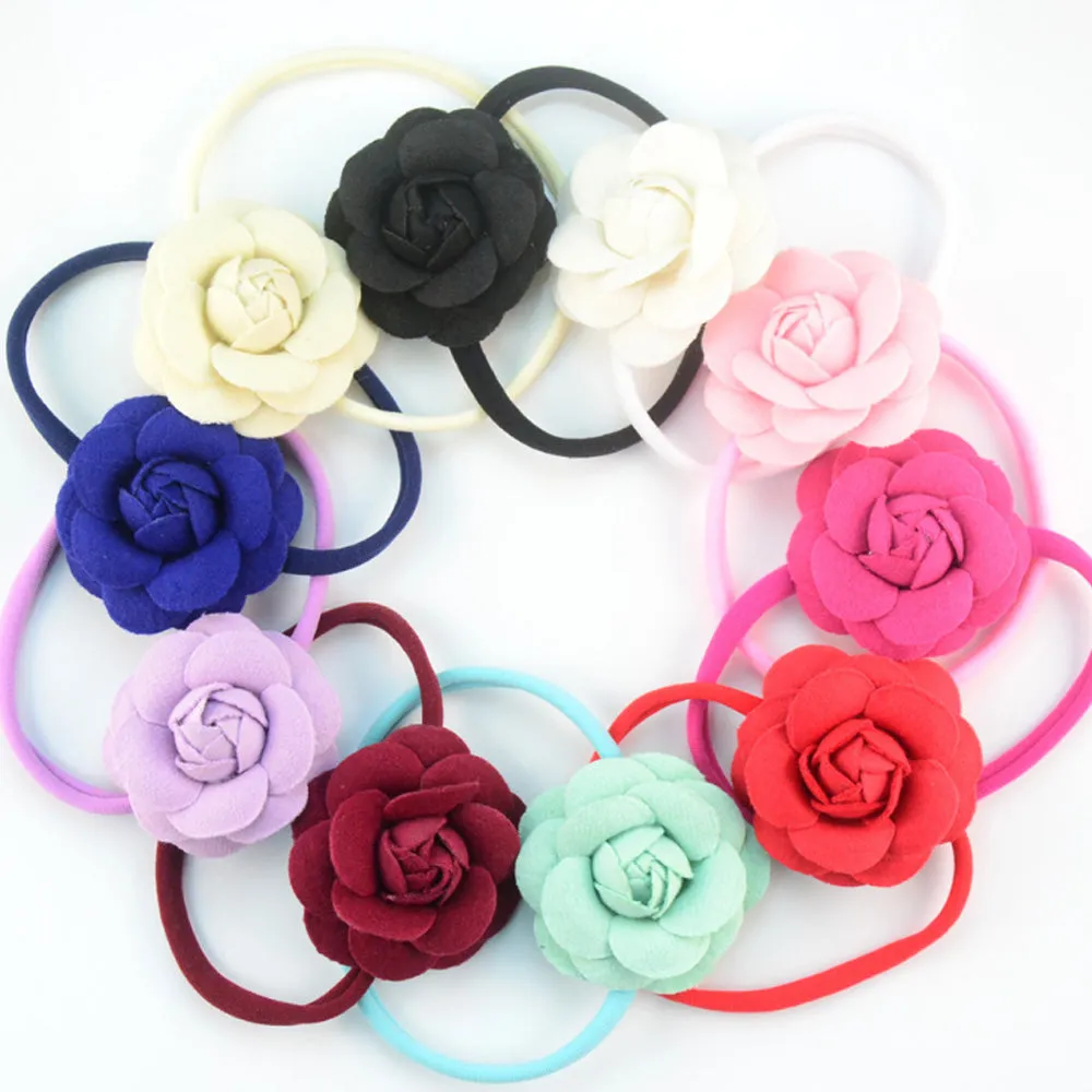 10 Pieces 33cm Nylon Baby Headbands - Durable and Wholesale Elastic Headbands for Babies of All Sizes