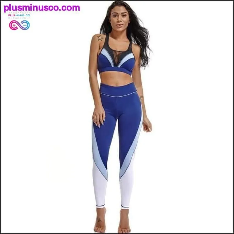 2 Women Yoga Sets Fitness Sport Bra Pants Leggings Gym