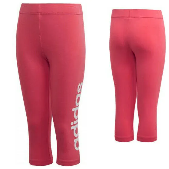 Adidas Pink Kids 3/4 Leggings