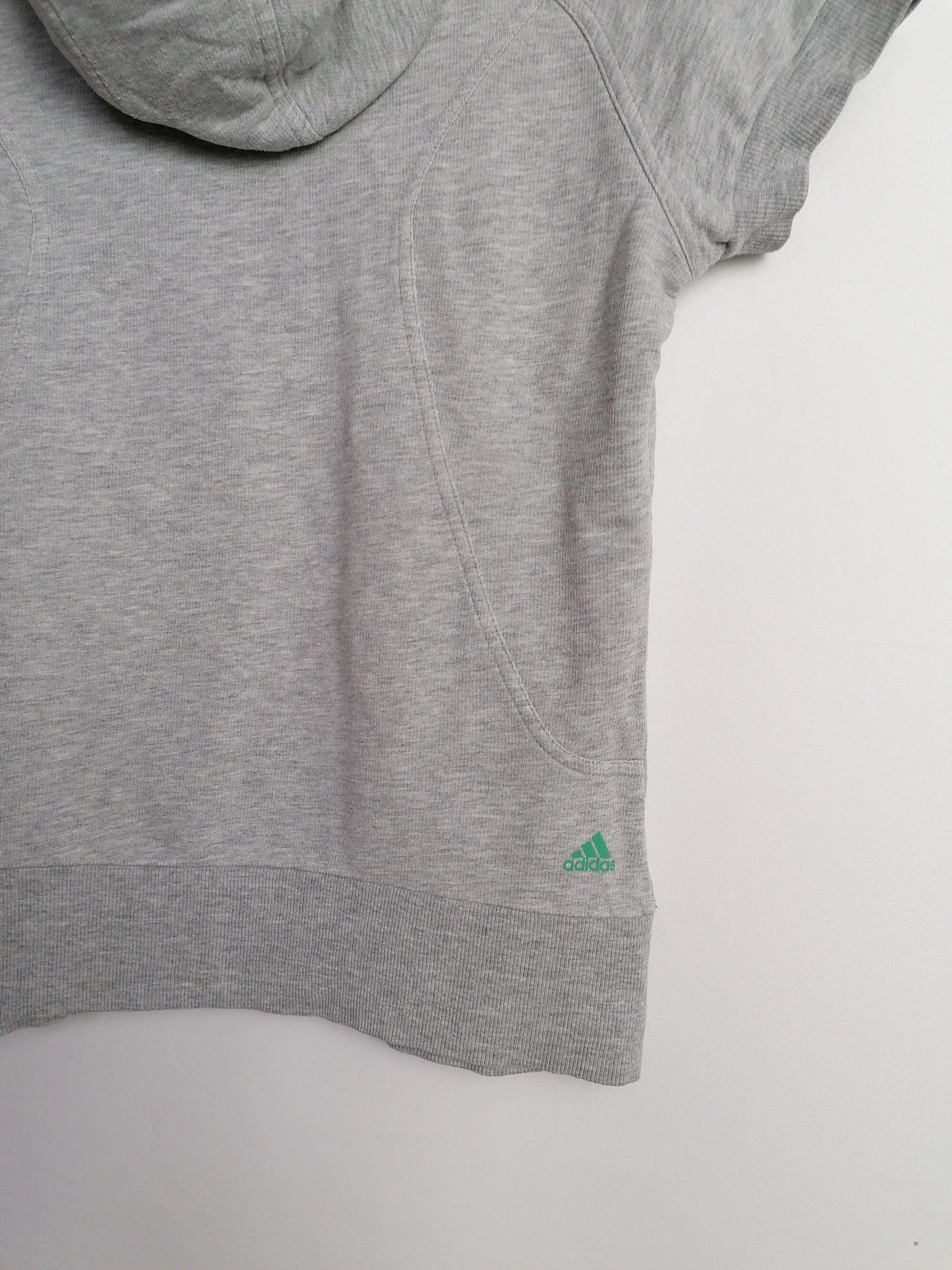 ADIDAS Short Sleeve Hoodie T-shirt - XS to S size