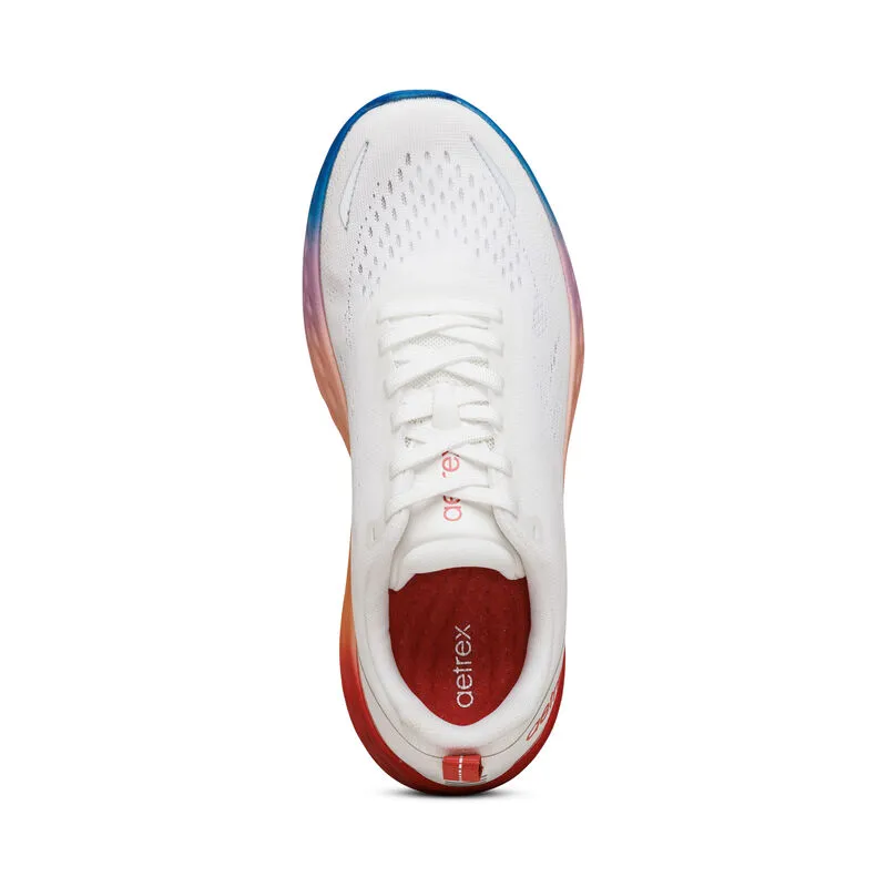 Aetrex Danika Lace Up Sneaker: White Ombre 