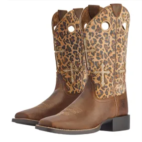 Ariat Tan Leopard Western Boot