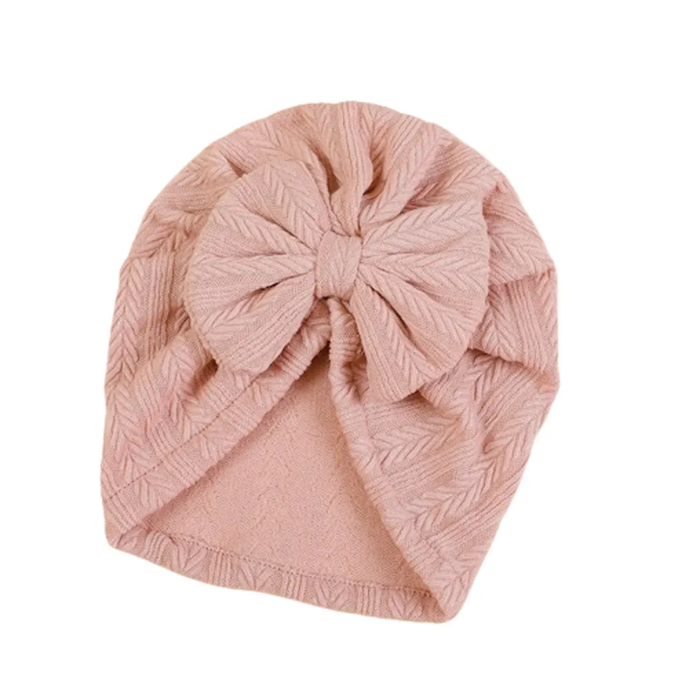 Baby Myla Bow Turban - Blush