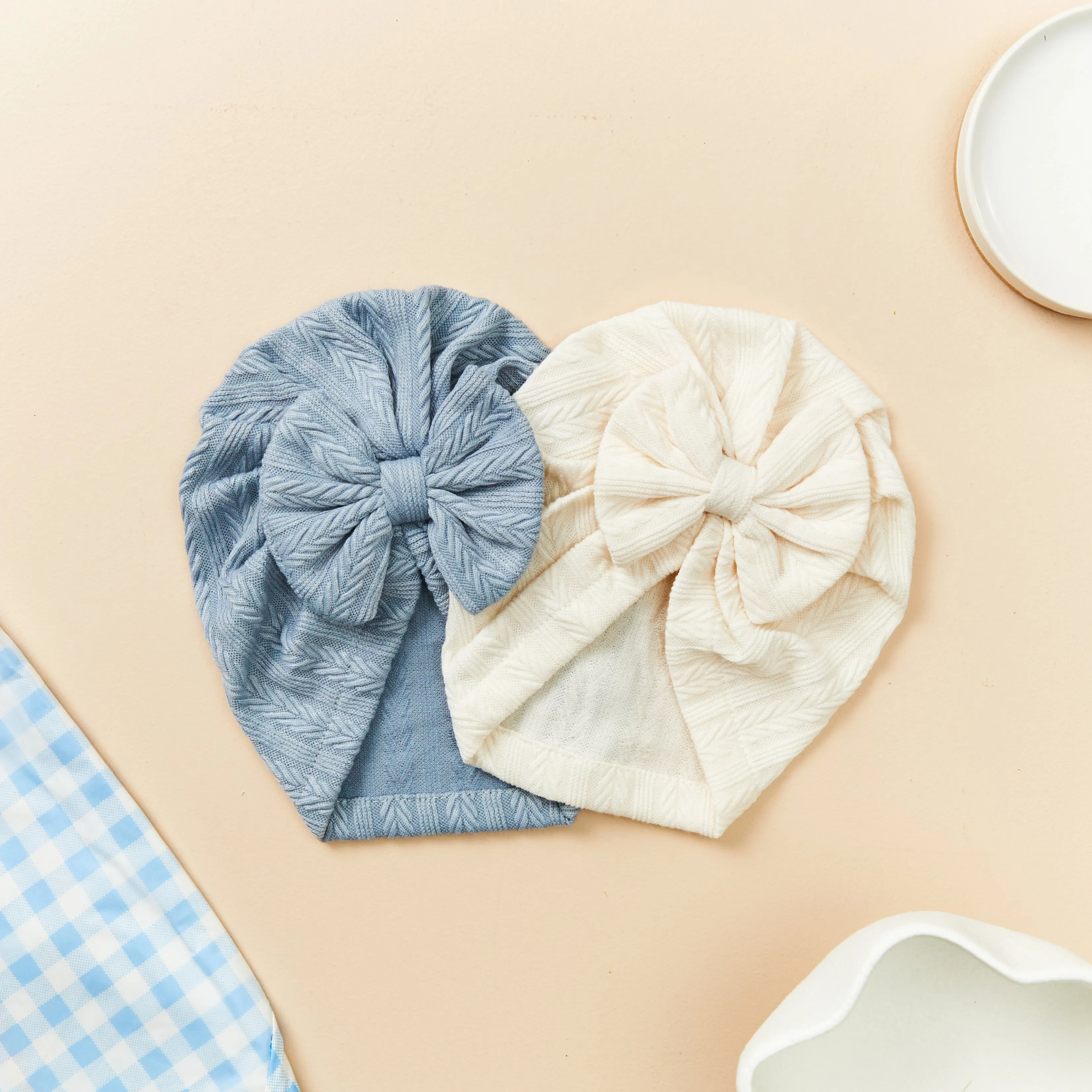Baby Myla Bow Turban, Pale Blue, Buy Online, Limited Stock