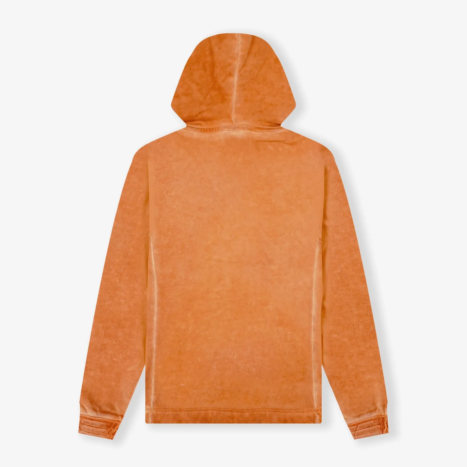 Basketball Court Bi-Dye Fleece Hoodie - Burnt Orange