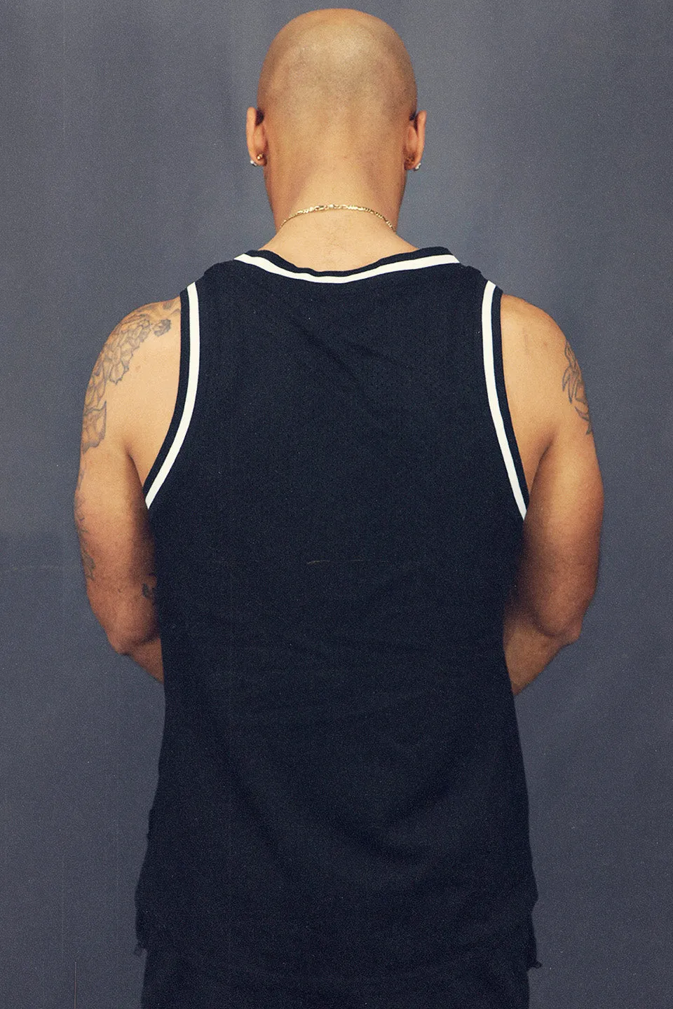 Black Brooklyn Basketball Tank Top