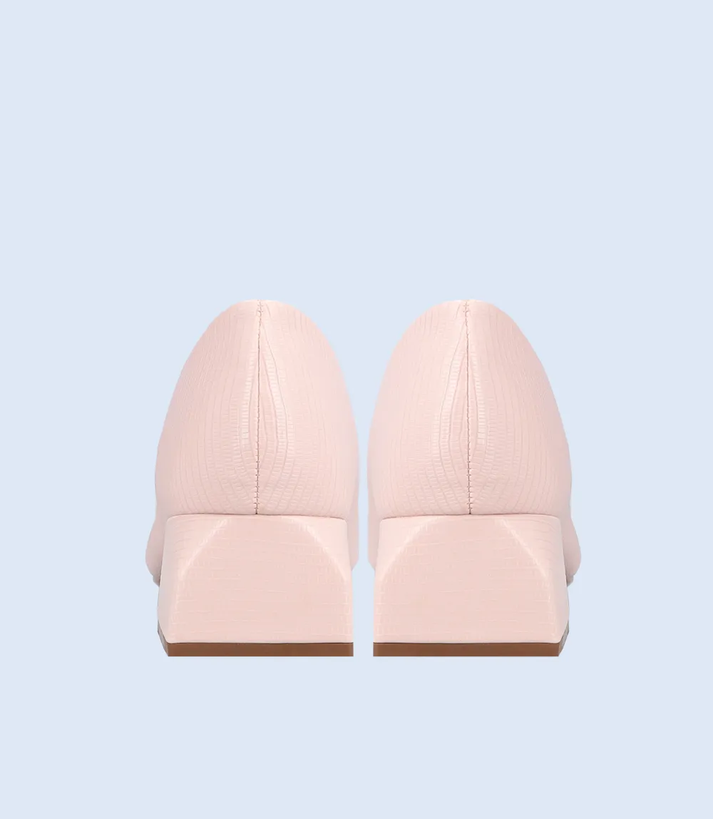 BW8628 Tea Pink Casual Court Shoes for Women