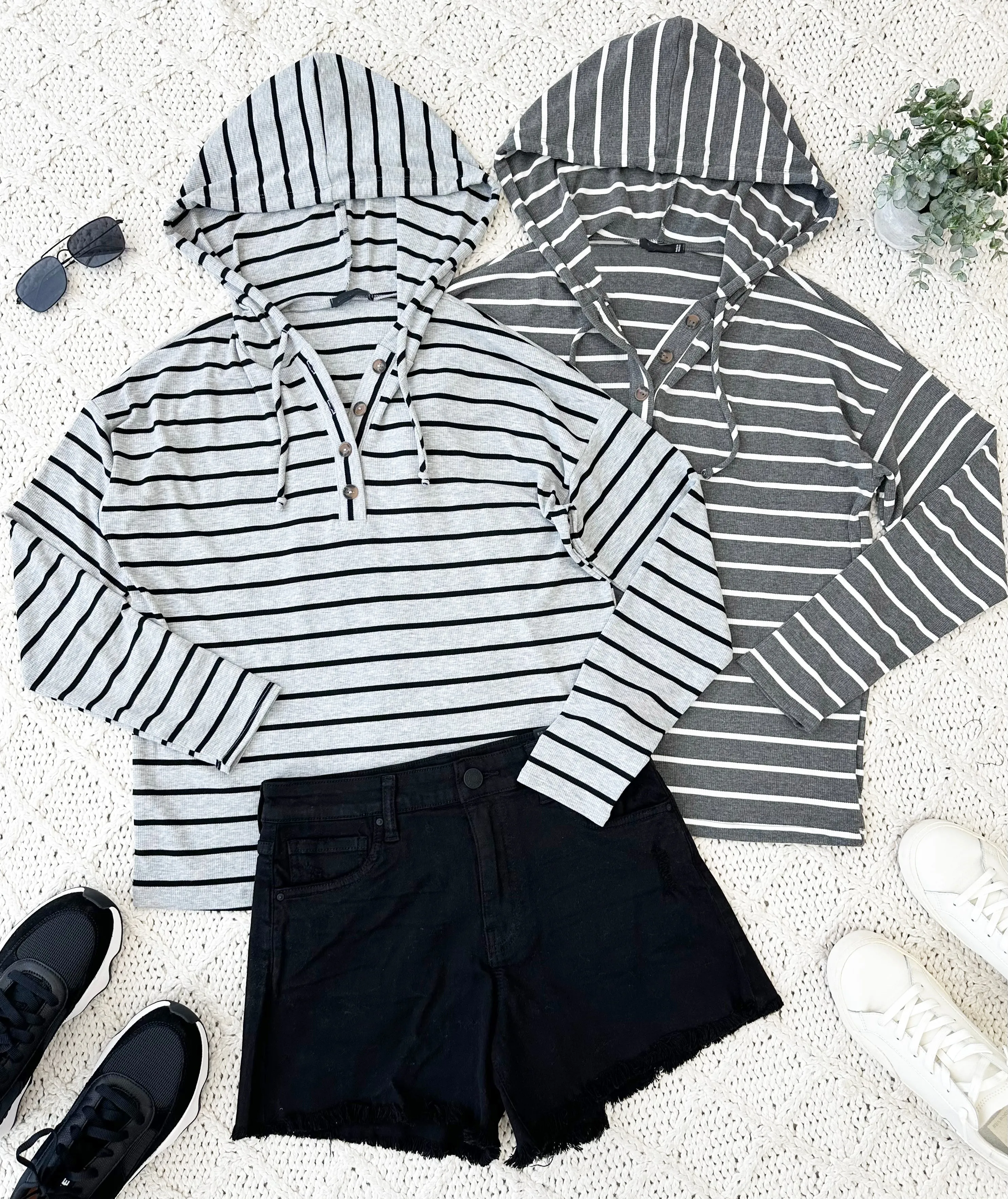 Cadence striped hoodies in 2 colors