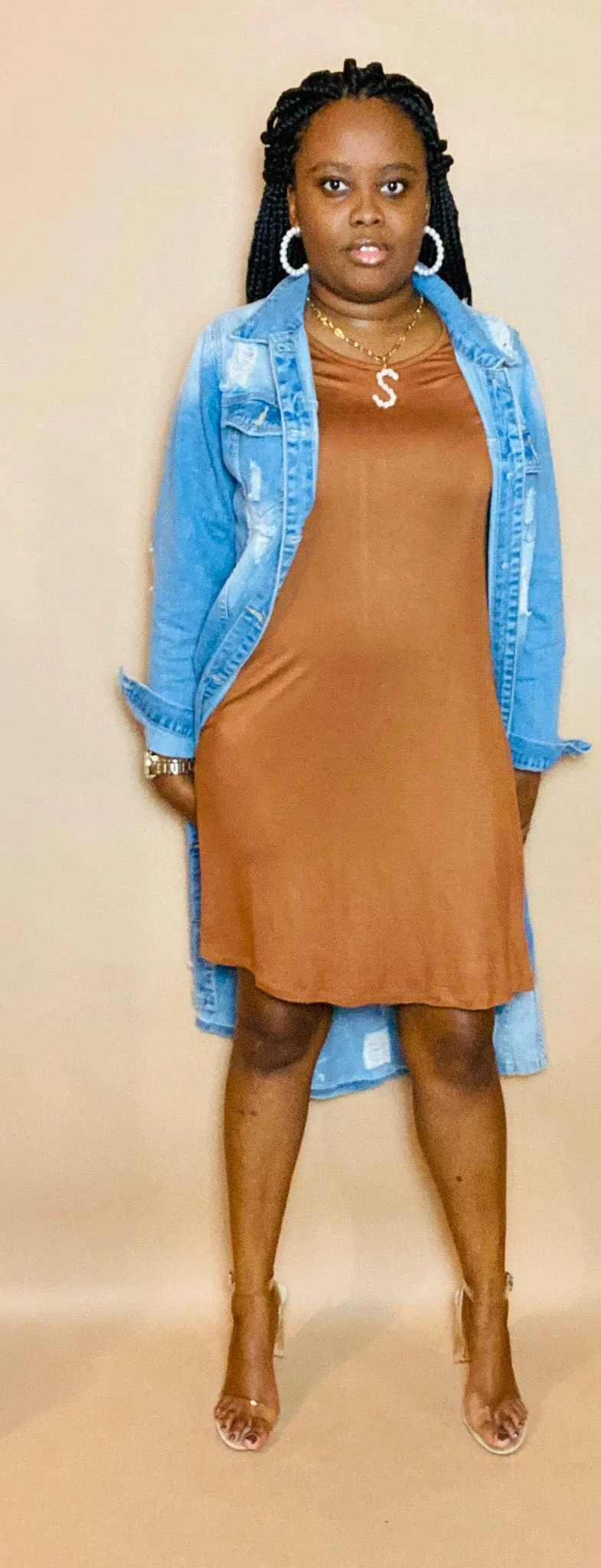 Chic Short-Sleeve Dress with Pockets