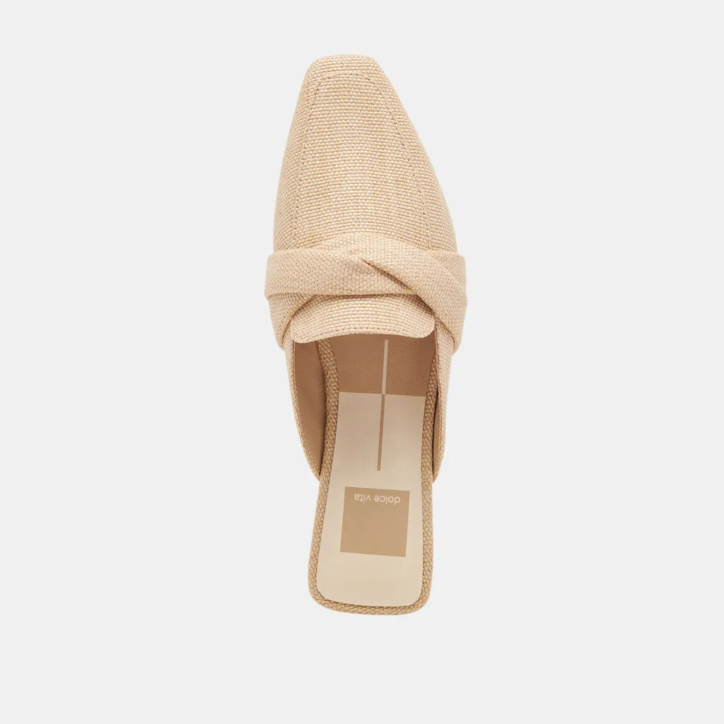 CLARISE FLATS NATURAL LINEN– Dolce Vita 6898843058242