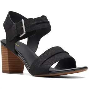 Clarks Women's KarseaHi Leather Animal Print Slingback Sandals