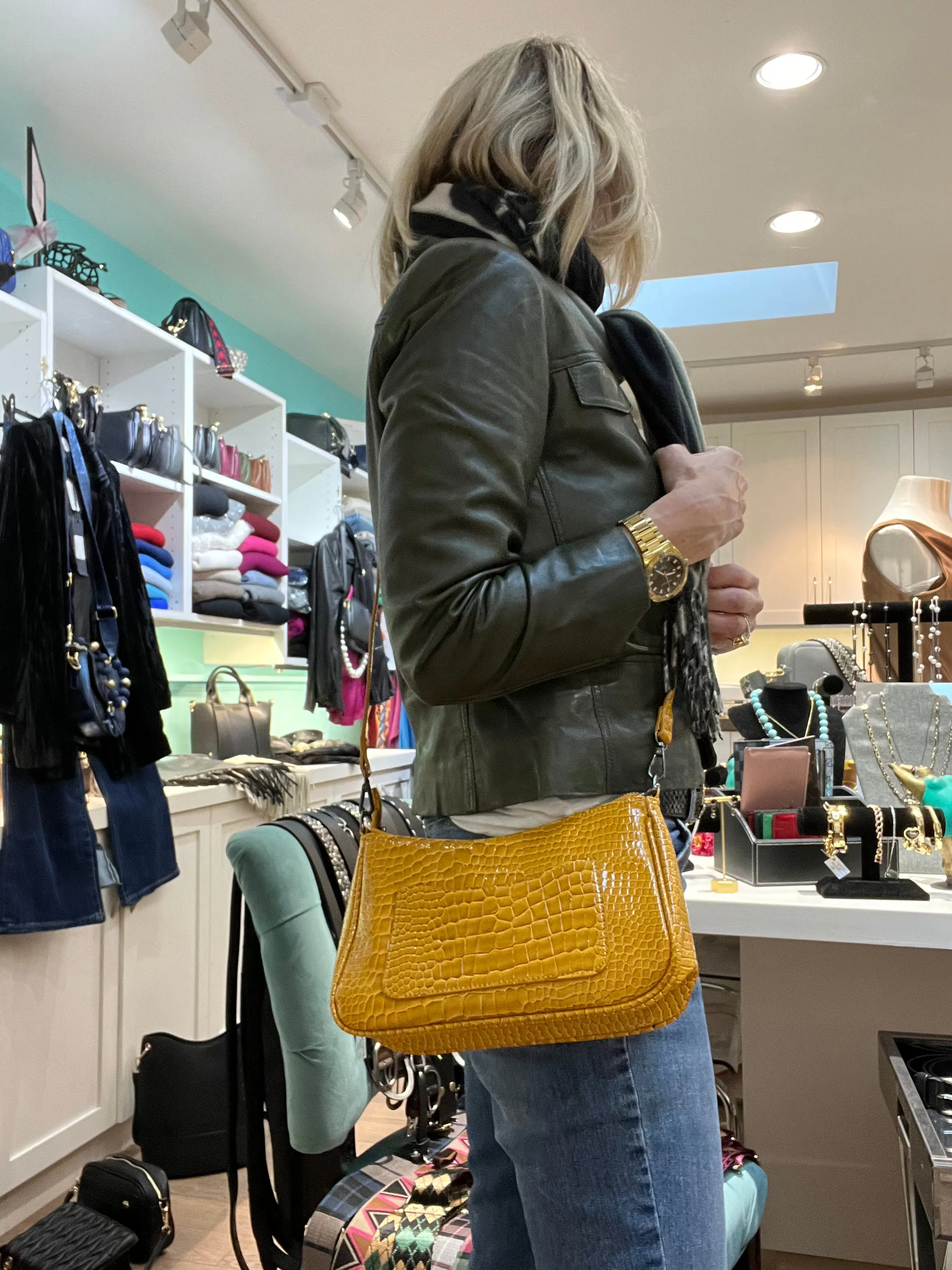 Crossbody Patent Handbag