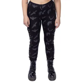 Google-friendly keywords: Black Grey Odile Leggings