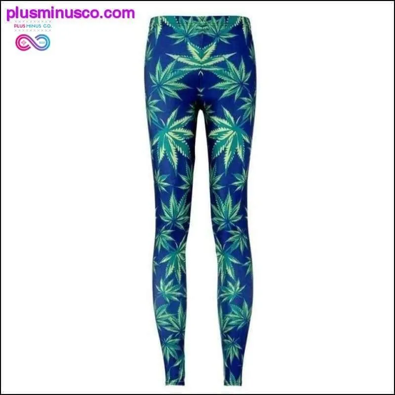 Gradient Rainbow Weed Maple Leaf Elastic Slim Fit