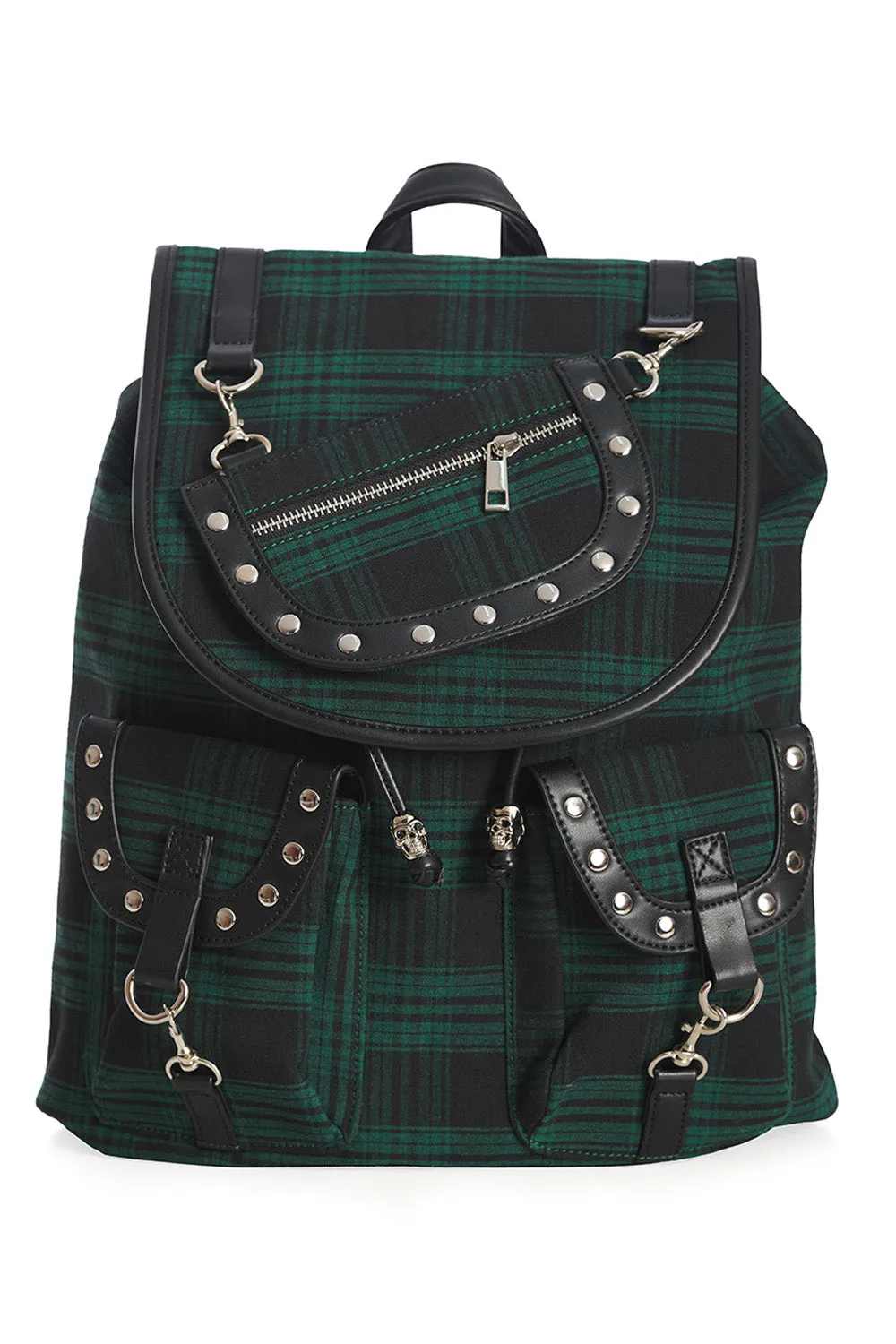 Green Tartan Yamy Backpack