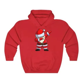 Harajuku Christmas Santa Printed Cotton Hoodie for Men