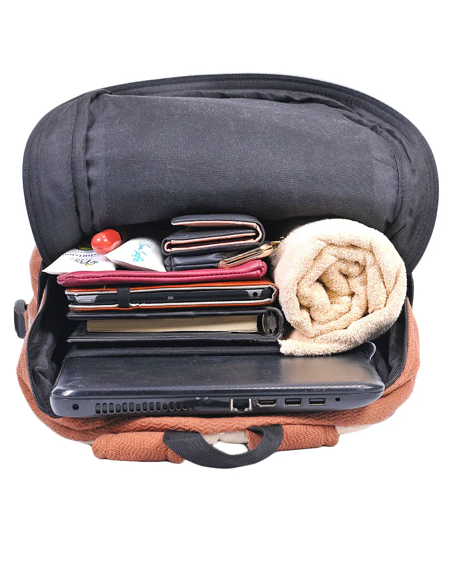 Hemp Cotton Backpack Bag