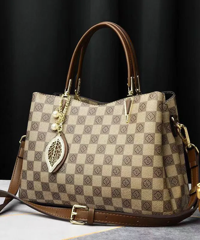 High-Quality Brown Leather Tote Bag - Versatile & Durable - Model ZX1012