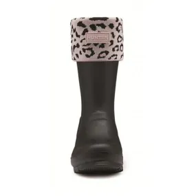 Hunter Kids Snow Leopard Cuff Socks - Haze Pink