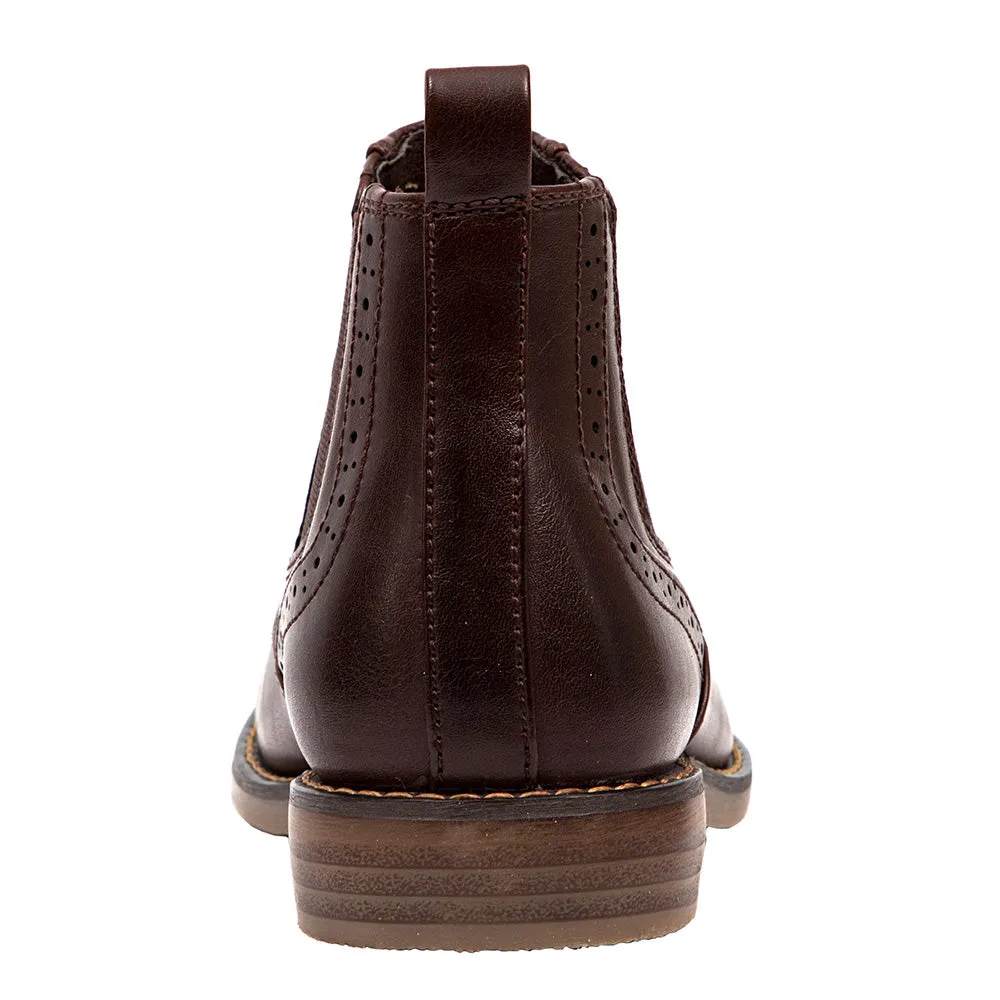 Kids Brown Leather Shoes - Malcom Jr. Collection