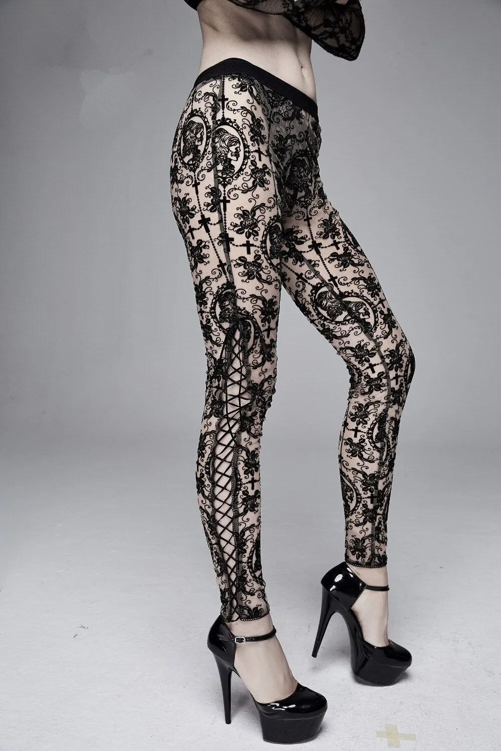 Lace Cameo Leggings.
