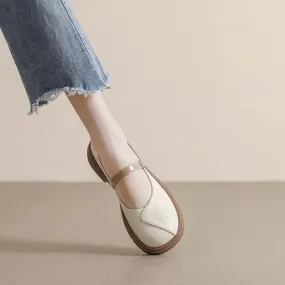Leather Loafers - Women's Casual Shoes Pumps