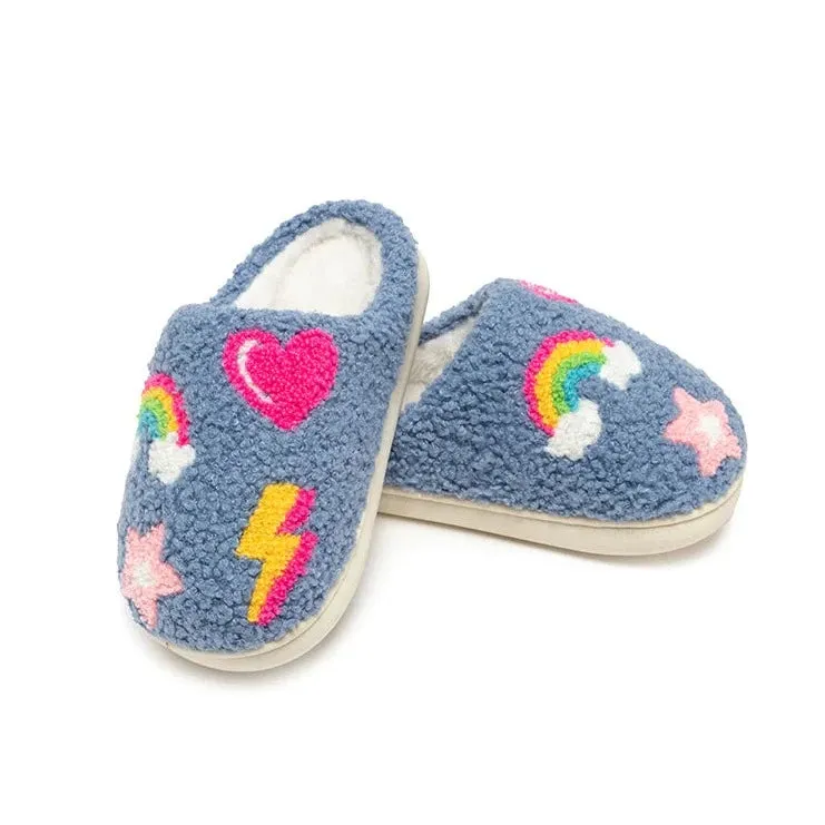 Living Royal Denim Patch Slippers - Shop Now
