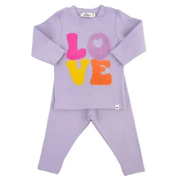 love applique baby set - Buy Now at (website name)