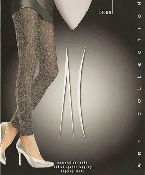 Lurex Glitter Leggings - Opaque - Made in Italy