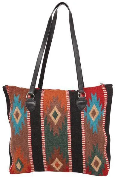 Maya Modern Purse - Style C - Black Stripe Multi-Color