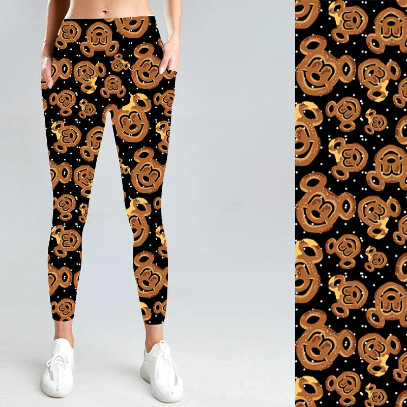 Mickey Mouse Pretzels and Leggings with Side Pocket.