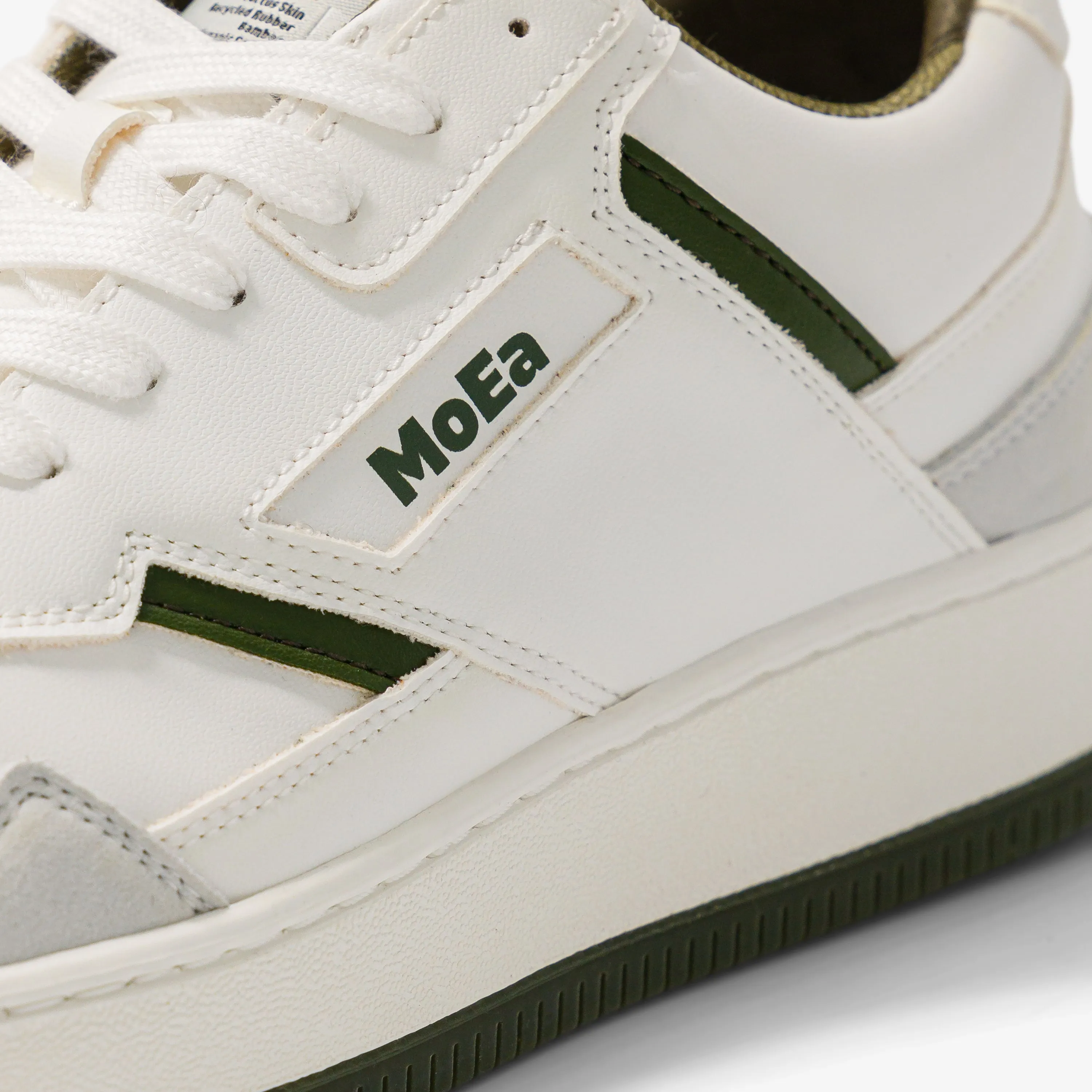 MoEa Cactus White & Green Suede GEN1