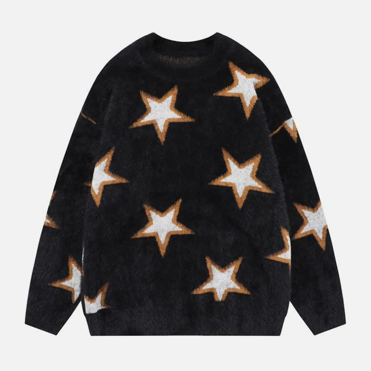 Mohair Star Jacquard Sweater