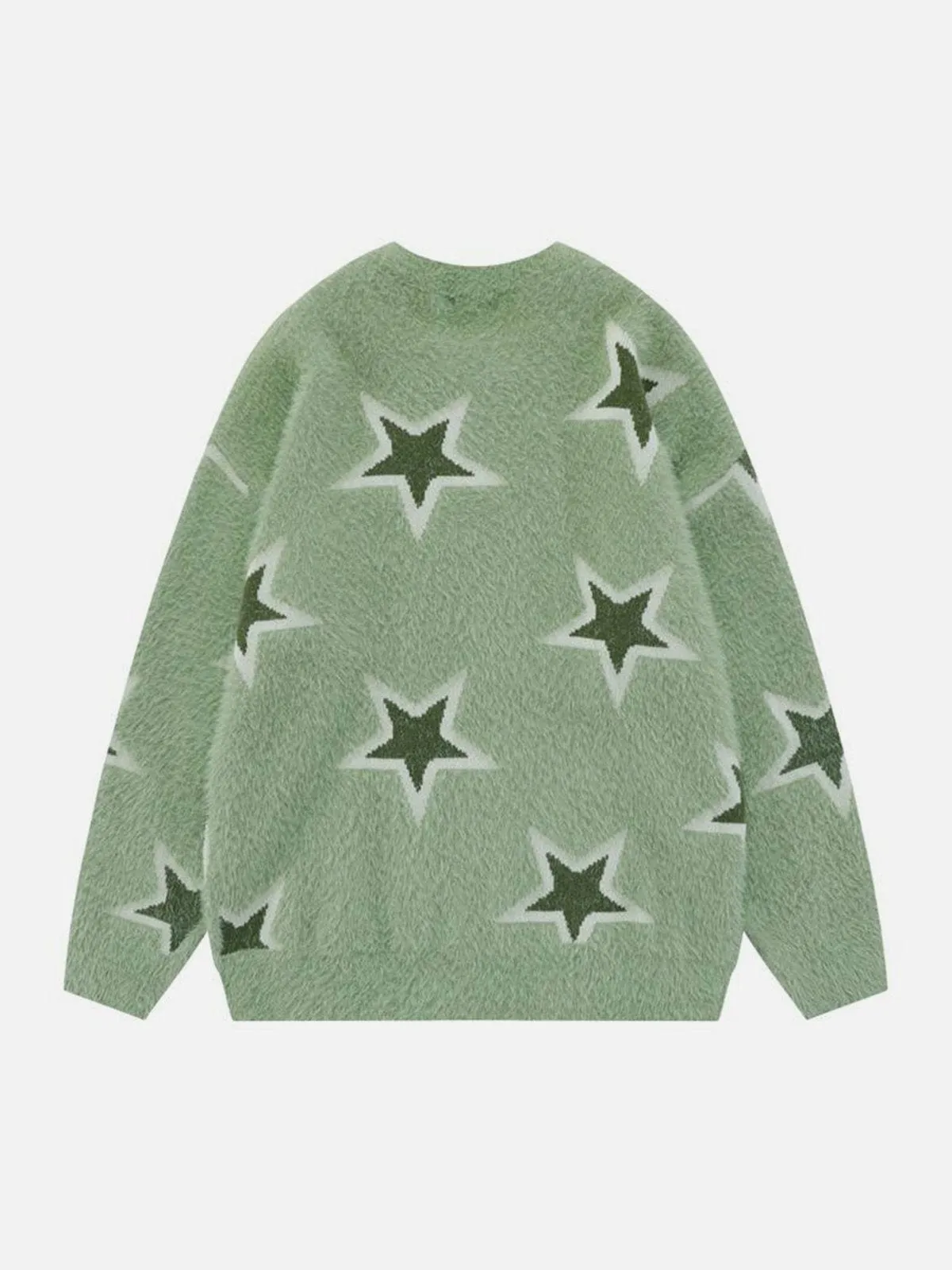 Mohair Star Jacquard Sweater
