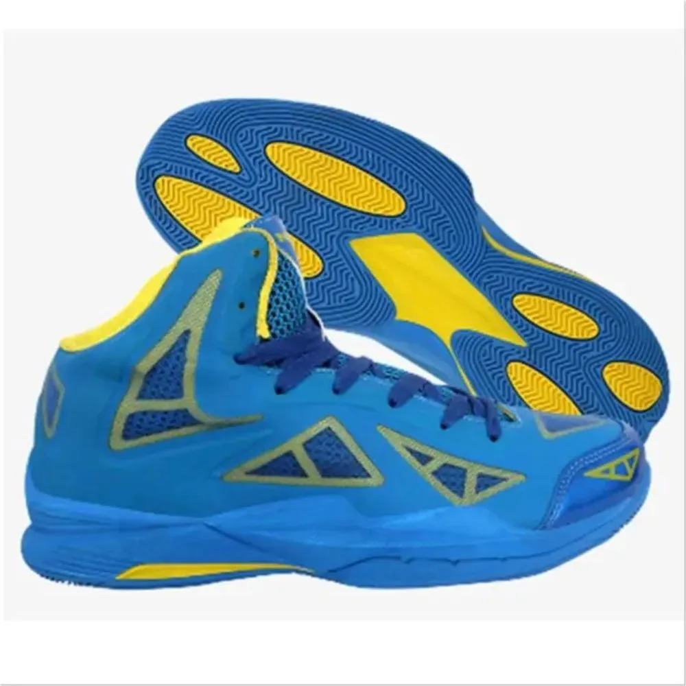 Nivia Typhoon Basketball Shoe - Aster Blue/Yellow