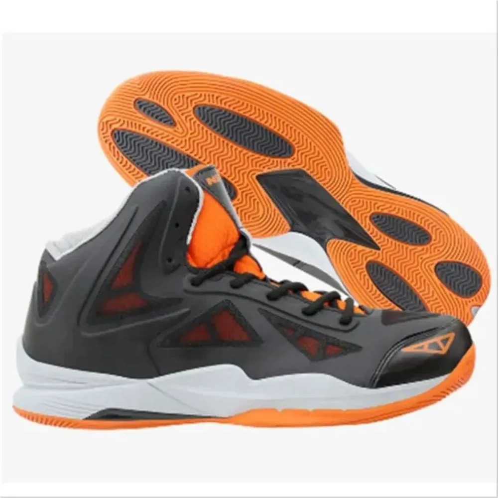 Nivia Typhoon Basketball Shoe - Black/Orange