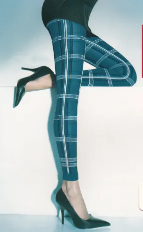 Petrol Fashion Leggings - Scottish Pattern