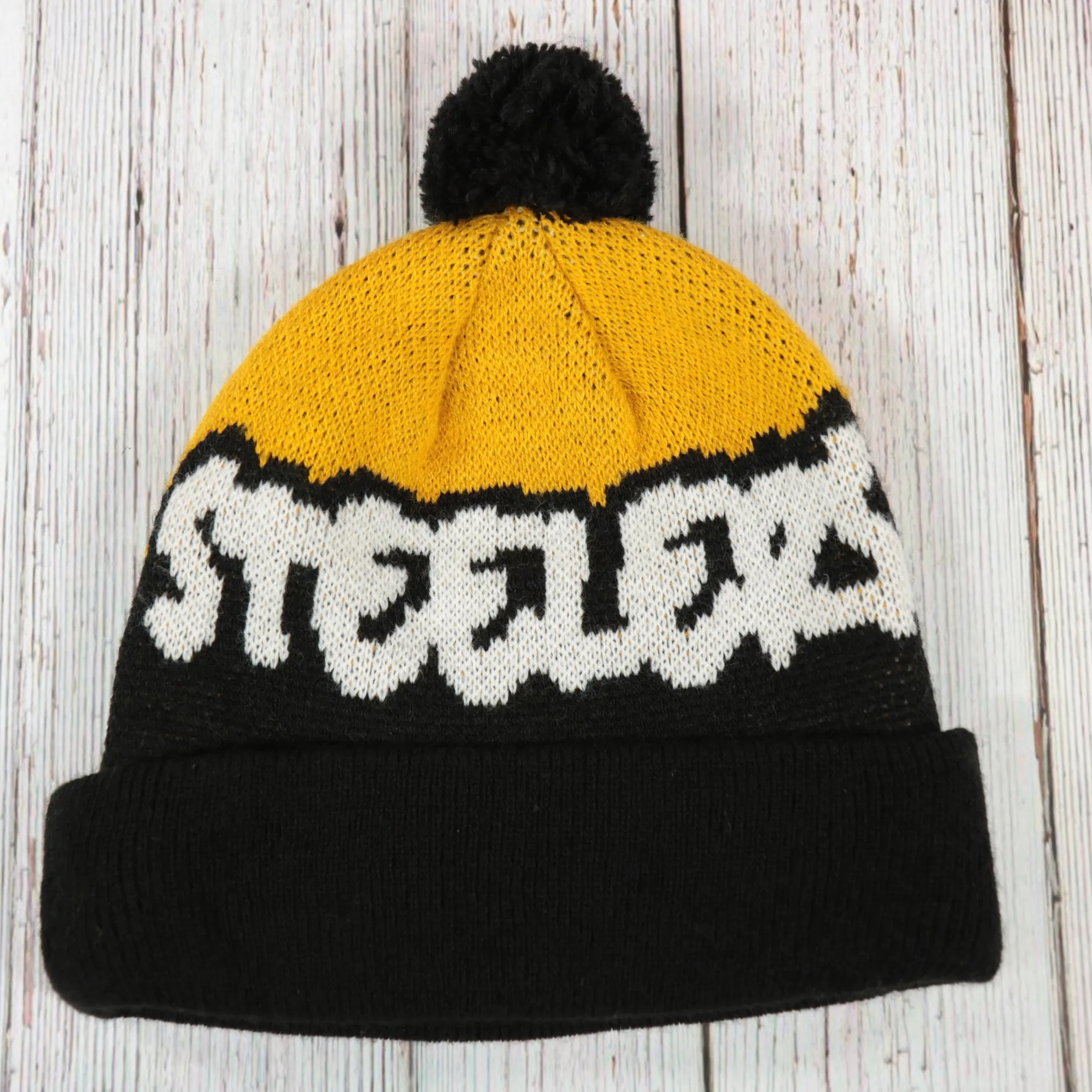 Pittsburgh Steelers Kids Underdog Knit Pom Winter Beanie