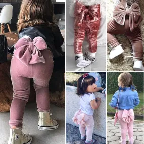 Princess Bowknot Leggings - Cute Girls' Leggings with Bow Detail. Perfect for Dress-up and Play. Shop Now.
