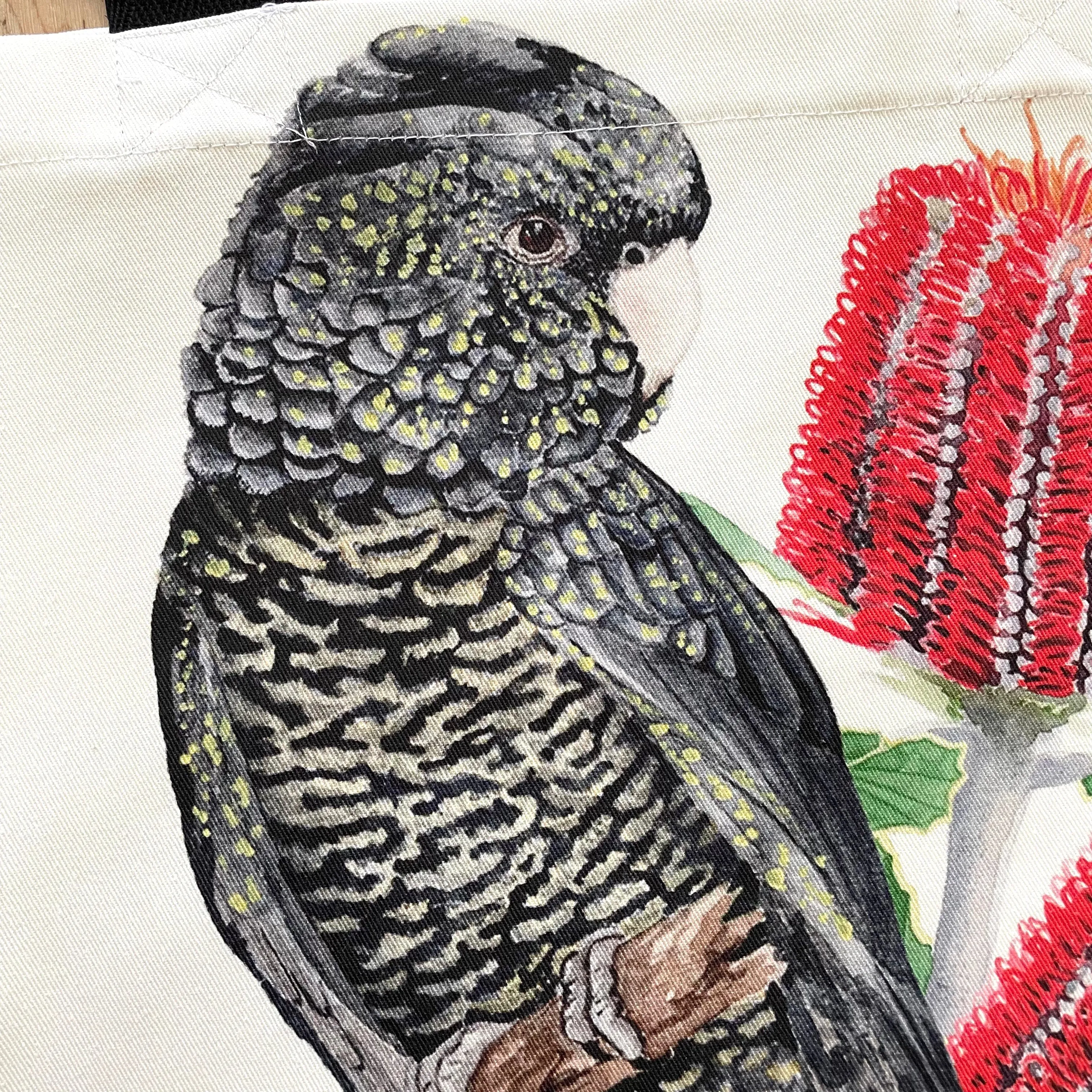 Red Tailed Black Cockatoo Bag