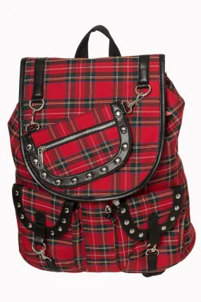 Red Tartan Yamy Backpack