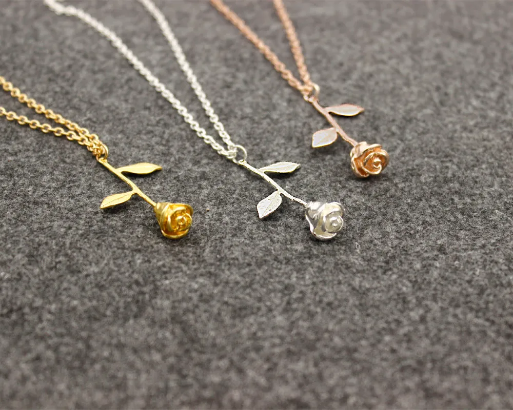 Rose Necklace, Wedding Party Gifts