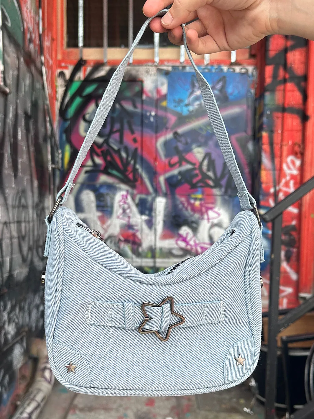 Star Handbag Denim - Shop Now for the Trendiest Denim Star Handbags