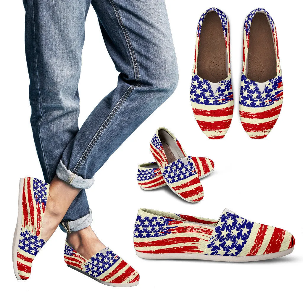 US Flag Toms Women's Casual Shoes