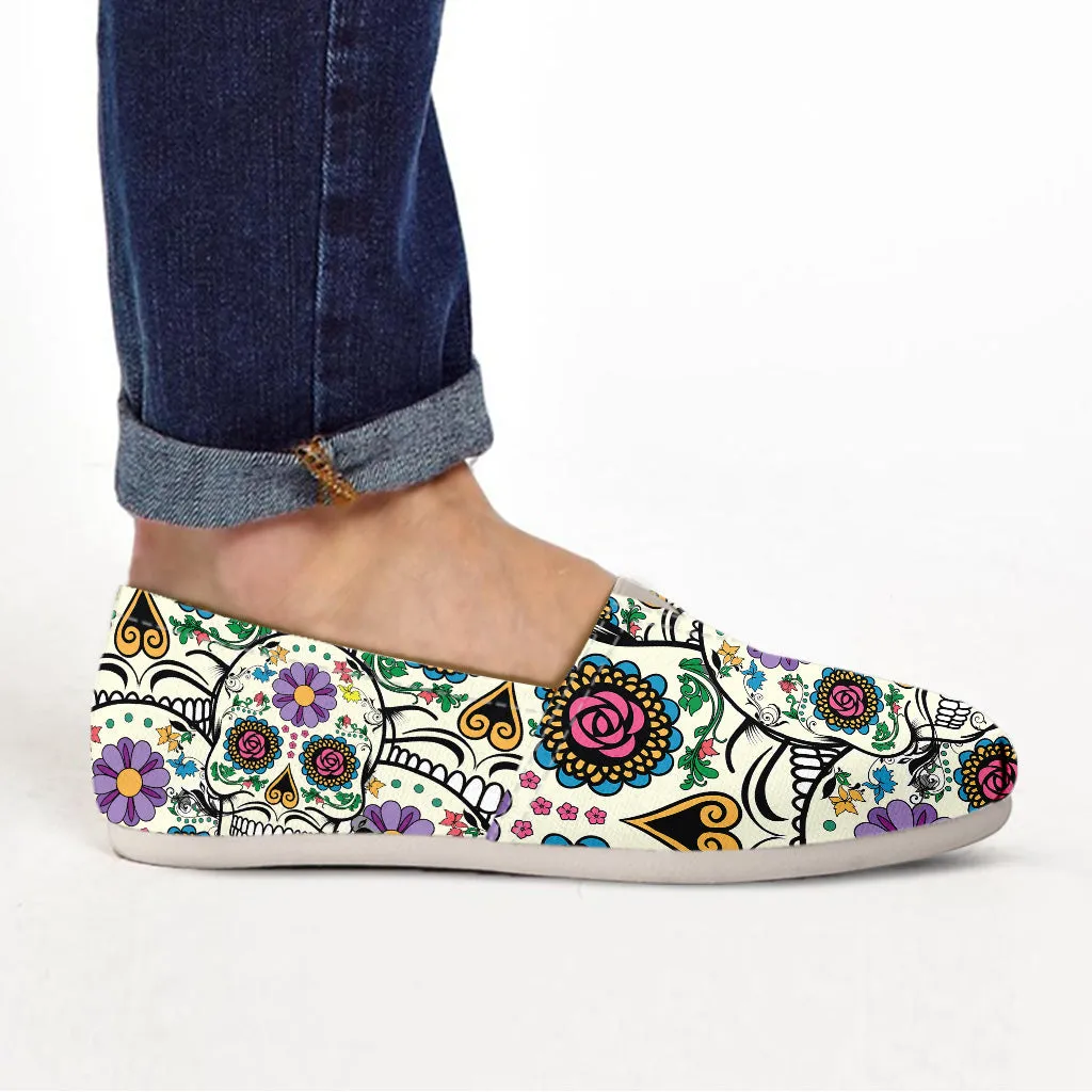 Violet Skull Ladies Casual Shoes